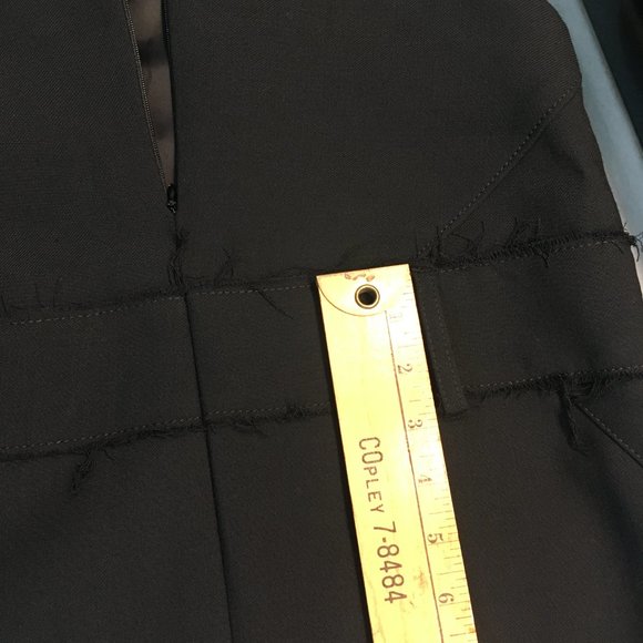 H&M (16) Black Sleeveless Romper Dress with Raw Edge Detail - Picture 11 of 12